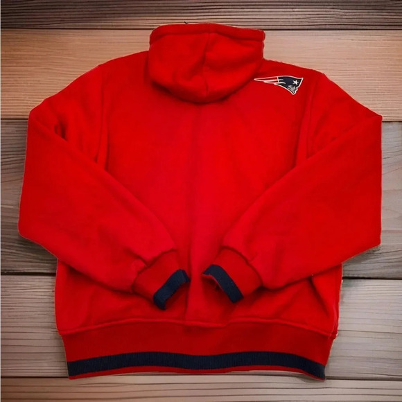 New England Patriots REVERSIBLE Jacket Men’s XL NFL Full Zip G-III Red/Navy READ - Picture 2 of 12